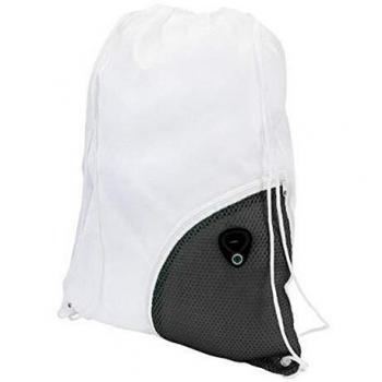 Schwarzer Outdoor Rucksack BigBuy – Kordelzug & Kopfhörer‑Jack, Unisex