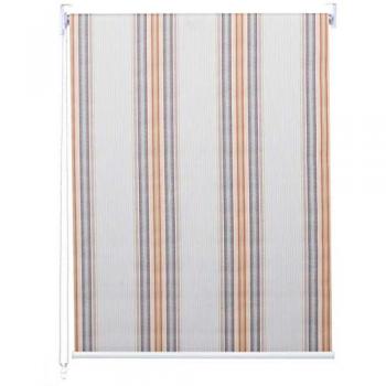 Enrouleur de Fenêtre Mendler HWC‑D52 – Taille 100 × 230, Couleurs Gris, Marron et Orange