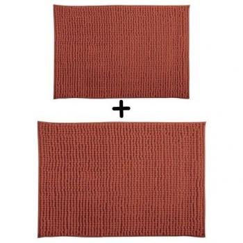 Lot de Tapis de bain Chenille Microfibre