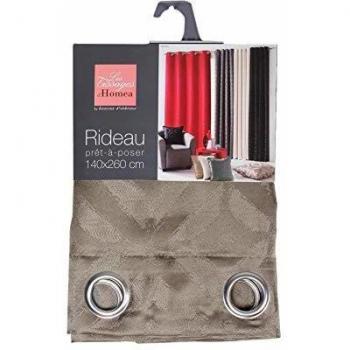 Rideau Tamisant Taupe 140x260 cm