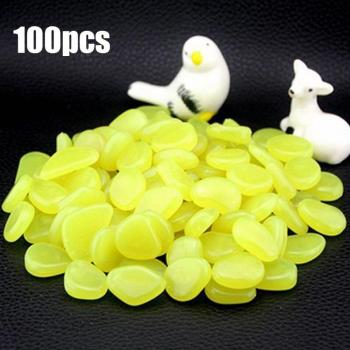 Guijarros que Iluminan en la Noche para Jardín 100 Uds