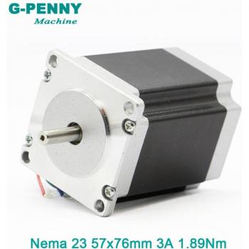 Motor CNC NEMA23 57×76 mm con eje de 6,35/8 mm – 1,89 Nm (270 Oz‑in) – 3 A
