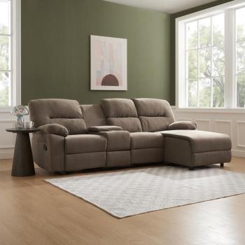 Jacob 3-Seater Recliner Sofa with Right-Hand Chaise