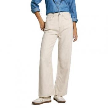 Pepe Jeans: Vaquero Tiro Alto con Rayas Finas