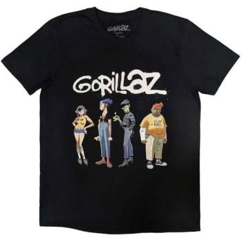 Gorillaz Group Logo Spray Tee in Black – XL