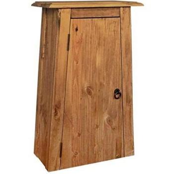 VidaXL Bathroom Wall Cabinet Solid Pinewood 16.5x9.1x27.6