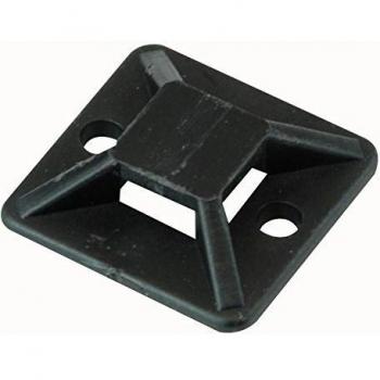BLACK CABLE TIE BASE, 19x19mm, PACK OF 10