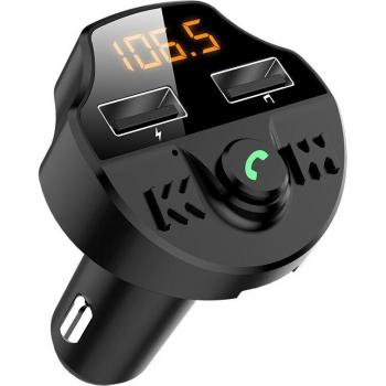 Receptor Bluetooth 5.0 para Coche con Cargador USB y Transmisor FM