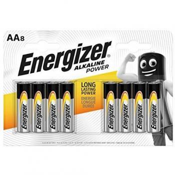 Energizer Alkaline Power Pack de 8 Pilas Alcalinas AA LR6