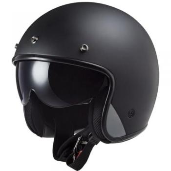 Casco Jet LS2 OF601 Bob II Negro