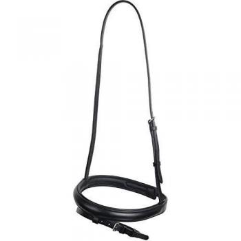 Muserola de Cuero Flash Warmblood IV Color Negro