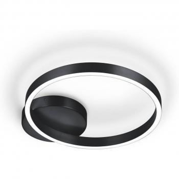 Knapstein Anel‑40 Plafón LED Negro Reflejo