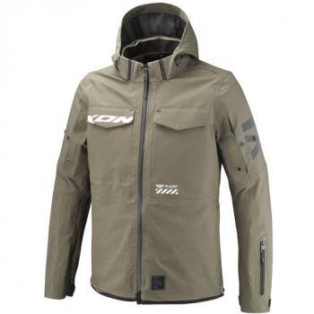 Ixon Square Veste de Protection Motocycliste Vert/Brun