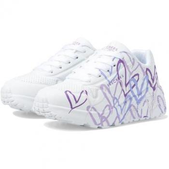 Skechers Uno Lite Kids: Herz-Print Freizeitschuh (Gr. 29)