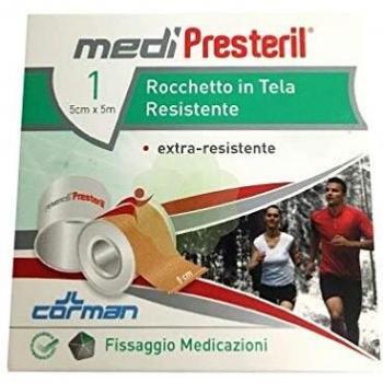 Cerotto in Rocchetto Medipresteril in Tela Resistente 5x500cm