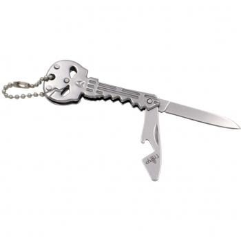 Calavera Knife Keychain 10260CR – Lâmina Curta 1 (4,6 cm) com Função Abridor de Garrafas