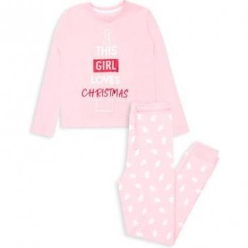 Threadgirls Xmas-Nachtwäsche für Mädchen mit Tannenbaum
