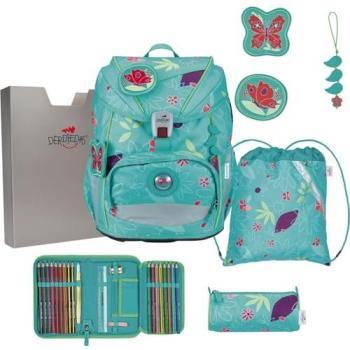 Schulranzen Butterfly Garden ErgoFlex Light – 6‑teilige Rucksack‑Kollektion