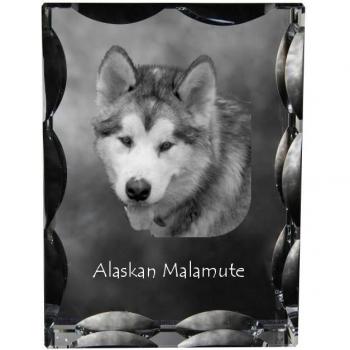 Malamute Dog Crystal Keepsake