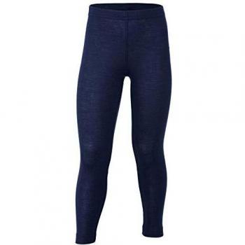 Leggings Bambino in Lana Merino Engel Blu Taglia 152