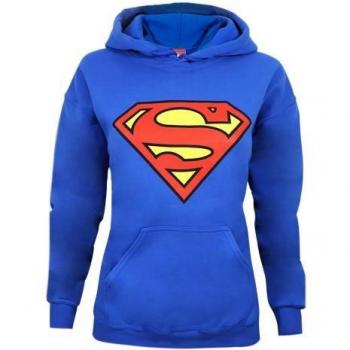 Superman Ladies Hoodie with Shield Logo
