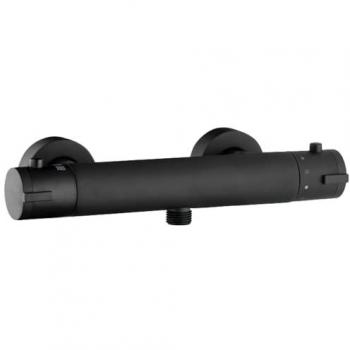Grifo de ducha Oneo negro mate con seguridad anti-brújula