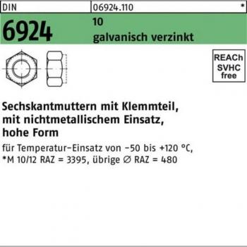 Nobrand Sechskantmutter M16 mit Klemmteil