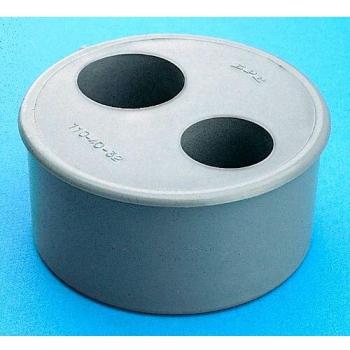 Reductor doble PVC gris 110/40/40