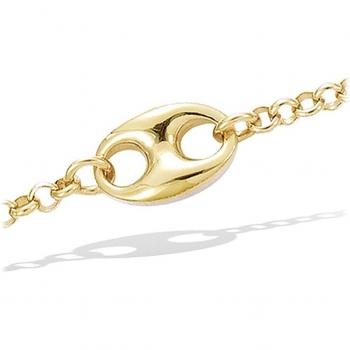 Oro Chic Lily – Braccialetto “Granello di Caffè” 8x15 mm