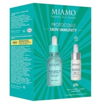 Miamo cofanetto 2024 skin immunity booster 1 vitamin blend 30 ml + 1 aging defense 10 ml