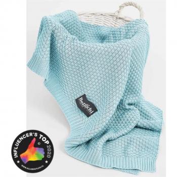 Freshwind Couverture en Bambou Bellochi 100x80 cm – Menthe Bleu Clair