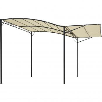 Outsunny Gartenpavillon mit klappbarem Seitendach
