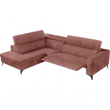 EGOITALIANO Edith Ecksofa, L-Form, manuell verstellbare Kopfteile
