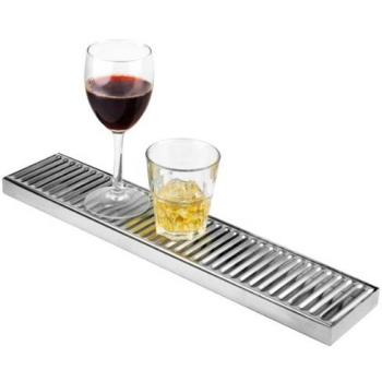 BeerBrite 10x50 Stainless Back‑Bar Tray