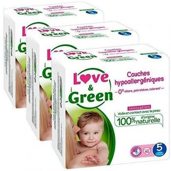 Pannolini Per Bebè Love & Green Taglia 5 (11-25 Kg)