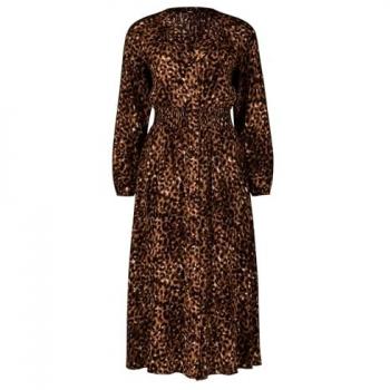 Zero Sommerkleid zero Kleid, CamelBlack