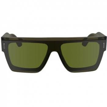 Calvin Klein Khaki Light Green Women's Sunglasses 24502S/CAT2