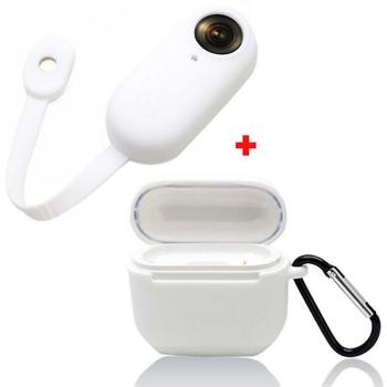 Housse de protection en silicone pour Insta360 Go Jikaix Blanc