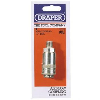 Draper 37834 PCL Tapered Airflow Coupling 1/4 Male Thread