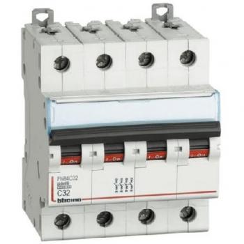 BTicino Interruttore Magnetotermico 4 Poli 50A Curva C FN84C50