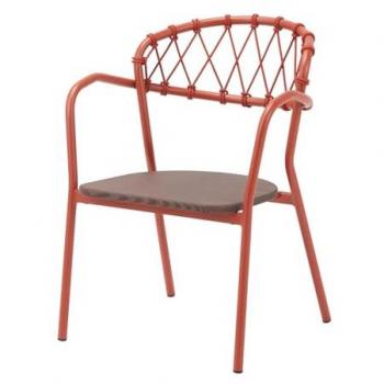 Silla Esso de aluminio para exteriores 60x80x105 cm