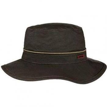 Stetson Olive Fonce Tenakill Homme Chapeau d'Ete Lin Soleil Doublure M L