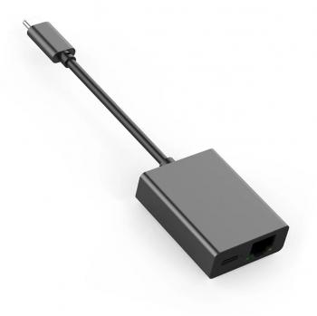 Dock Ethernet 4K Google TV – Adaptateur USB‑C à Ethernet (Gris)