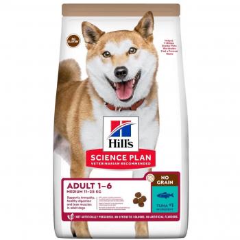 Hill's Science Plan No Grain Medium Adult Cibo Secco per Cani Adulti Taglia Media con Tonno
