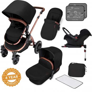 Ickle Bubba Stomp V4 All-in-One Travel System with Isofix (Galaxy) (Midnight on Bronze)