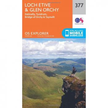 Ordnance Survey Map of Loch Etive & Glen Orchy