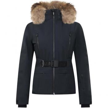 Mujer Tsunami Majestic: Chaqueta de esquí negra mate L