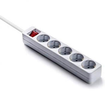 Base múltiple de 5 tomas con interruptor 16 A Famatel 9/705 Largo 1,5 M