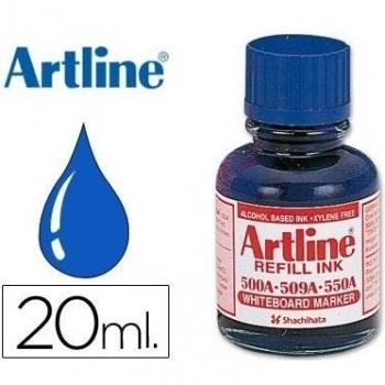 Tinta artline azul para rotulador pizarra blanca 500-a frasco de 20 ml 42858-ESK-50A-AZ