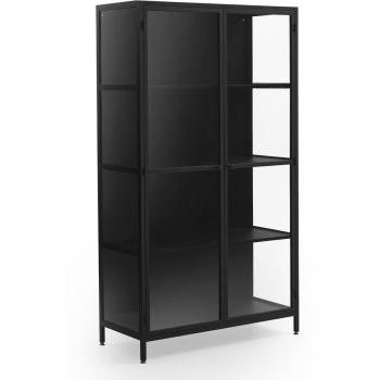 Display de Cristal con Estructura Negra